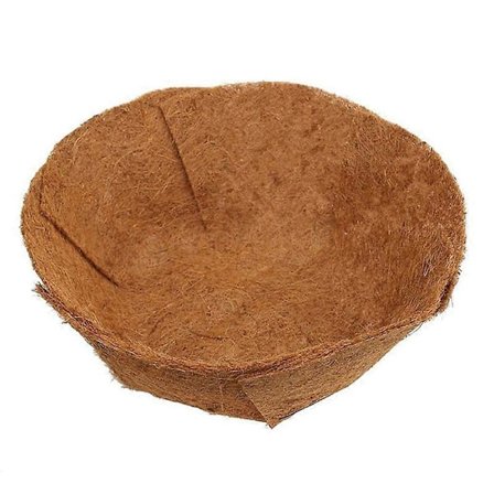 61 cm pyöreä kookosvuoraus ruukuille, riippuvan kasvin korin vuoraus, korvaava kookospalmun matto parvekkeelle