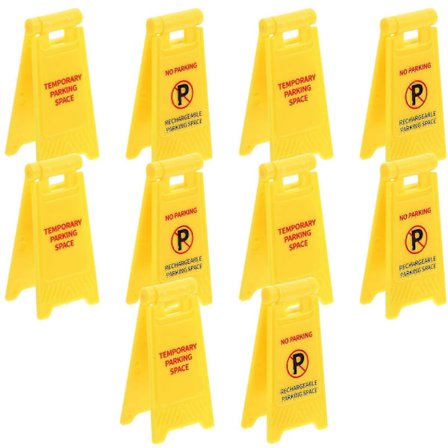 10 st Trafikskyltar Leksaker Barn Låtsaslek Varningsskyltar Modeller Trafikvarningsskyltar Leksaker