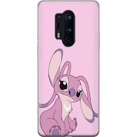 OnePlus 8 Pro Gennemsigtig cover Stitch lyserød