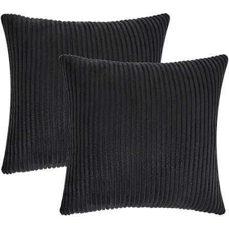 Svart dekorative pynteputer 18x18 tommer