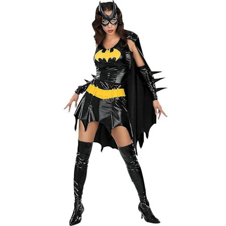 Halloween Voksen Batgirl Kvinnekostyme Cospaly V