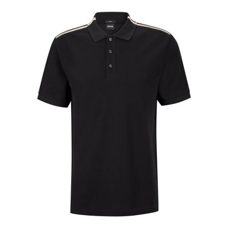 Hugo Boss, Polo Shirts Zwart, Heren, Maat:M,elastaan