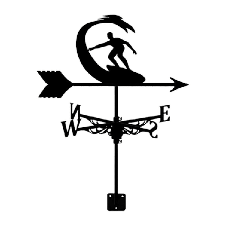 Metal Vejrfløj Vejrhane Retro Vintage Jern Kunst Ornament Vindfløj til Have Tagmontering Udendørs Bondehus Dekoration - xindaren