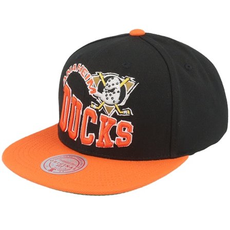 Mitchell & Ness - Negro snapback Gorra - Anaheim Ducks Crooked Path Black/Orange Snapback @ Hatstore