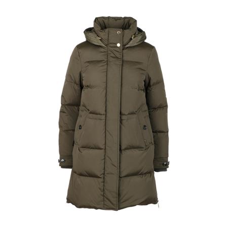 Woolrich, Green Coat Groen, Dames, Maat:M