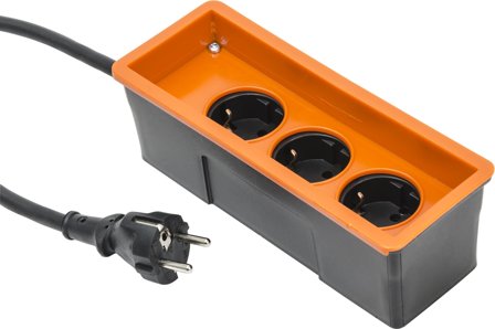 Gelia 01.0110-05 Grenuttag 3-vägs, H07RN-F-kabel, Anslutningsdon & kablar