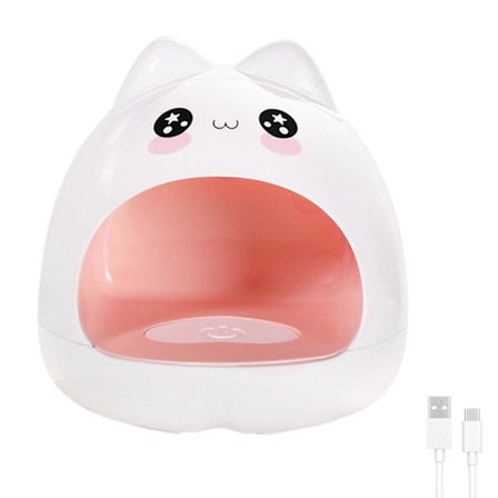 24W Portabel Mini Nagelkonst UV-lampa, Katt Nagelkonst Lampa, UV Gel Lampa, Mörknar Inte Händerna, Snabbtorkande Nagelkonstverktyg