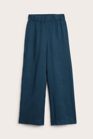 Kappahl | Linnebyxa wide fit Blå XS | Blå