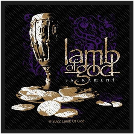Lamb Of God Sacrament Standard Patch One Size Svart