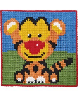Broderikit Stramaljtavla Tiger - Permin