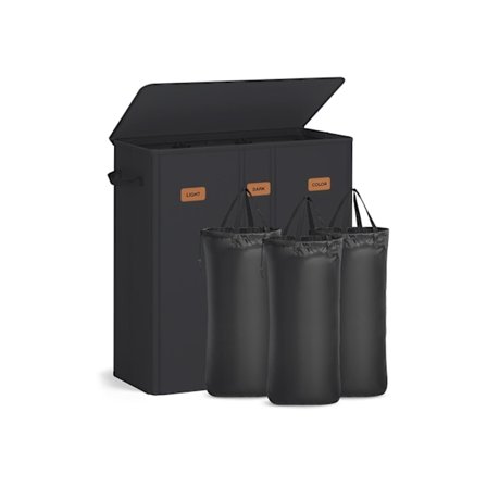 Rootz Tvättkorg - Tvätt Hamper - Klädarrangör - Hållbart Oxford -tyg - 64 cm x 33 cm x 75 cm