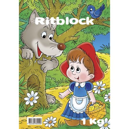 Ritblock, hållbart, tjocka sidor, för barn, 1 kg - Lyreco - Skola och förskola - Bild och form - Ritblock och målarböcker
