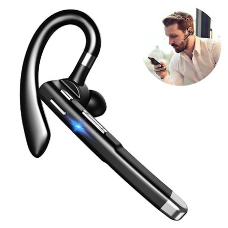 Bluetooth-headset - Trådlöst headset med mikrofon, Bluetooth-hörlurar för mobiltelefon/dator/surfplatta/bärbar dator