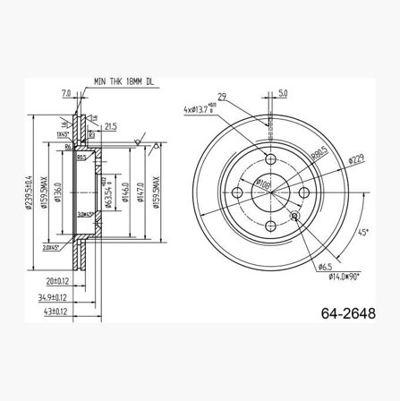 Biltema - BREMSESKIVE