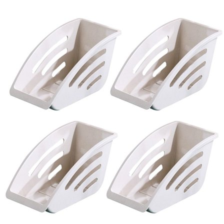 4 stk. tallerkenholder, vertikal, BEIGE