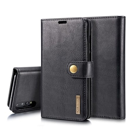 Huawei P20 Pro mobilfodral delad läder plast stående plånbok - Svart