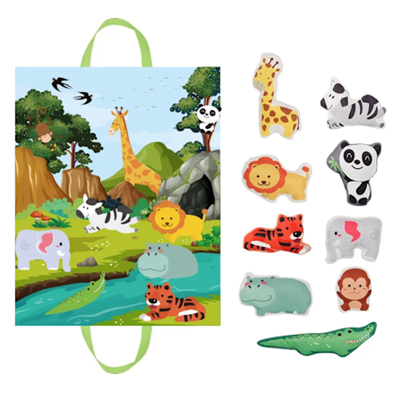 Mjuk bil leksak set med lek matta och 9st fordon för 1 år gammal baby leksaker