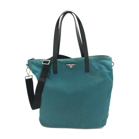 Prada Vintage, Pre-owned Shopper Blauw, Dames, Maat:ONE Size