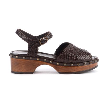 Pons Quintana, Sandal with Sabina heel Brązowy, Kobieta, Rozmiar: 40 EU