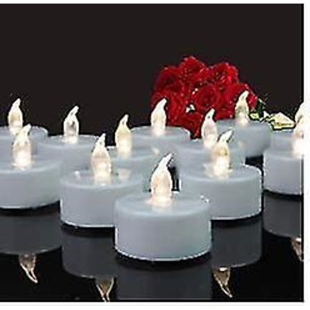 LED värmeljus, 24-pack, flamlösa LED-ljus, batteridrivna värmeljus