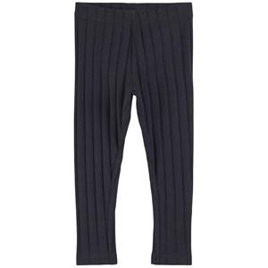 Kids - MAINIO GOTS Ribbed Leggings Ash Black 86/92 cm - Bottoms - 86/92 cm - Black