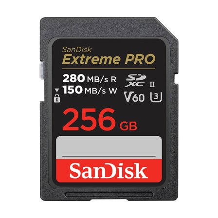 Sandisk Extreme Pro - flashminnekort - 256 GB - SDXC UHS-II