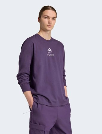 adidas Performance Mer Pw Tee Ls M - Purple - L