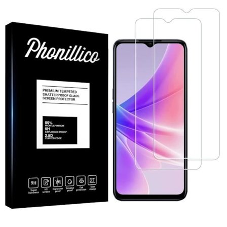Film vitrine beskyttelse skærm - Phonillico - Oppo A77 5G - Pakke med 2 - Stødsikkert glas - Ridseresistent