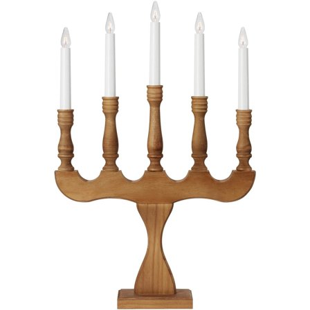 Markslöjd - Adventstake Svaneholm 5 brun bets Flerfärgad