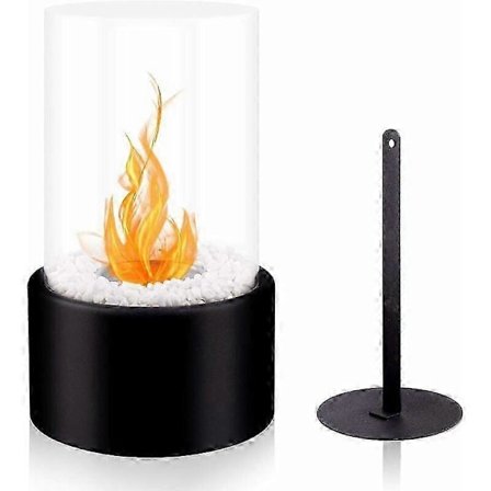 Bærbar Bioethanol Bordpejs, Cercle en Croix Cheminee Ethanol (FMY)