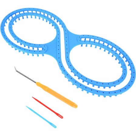 Rund strikkeramme Strikkebrett Rammesett med heklenåler for DIY Filt Sokker Skjerf Lue - Perfekt