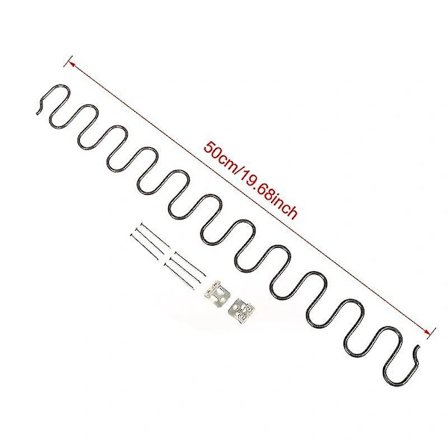 Erstatningsfjedre til sofa, fjeder med klemmer, 45/50/60/65/70 cm lange 50cm_yux