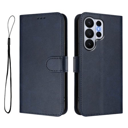 Samsung Galaxy S26 Ultra Plånboksfodral Konstläder RFID Skydd - Blå