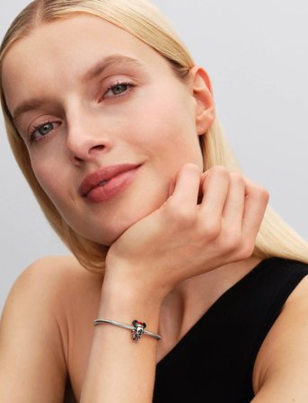 Pandora Disney Mickey Mouse Sterling Silver - Silver - ONE SIZE