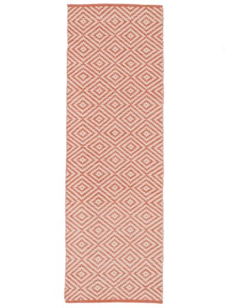 Solveig Rouge Corail/Blanc Tapis Corridor Petit