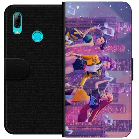 Yhteensopiva Lompakkokotelo Huawei Huawei P smart 2019 Tulevaisuutta ennakoiva K-Pop Demon Hunters tyttöryhmän kuvitus neonkaupungin popkulttuuriest