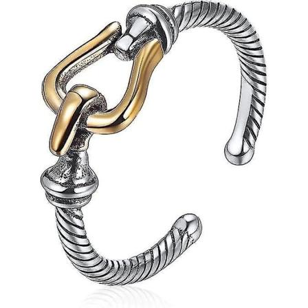 Galaxy Silver justerbar damring i rent silver, ringjusterare, ring silver 925 mässing 18K guldpläterad
