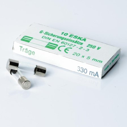 Nordic Quality Glas säkring - slow, 0,63A