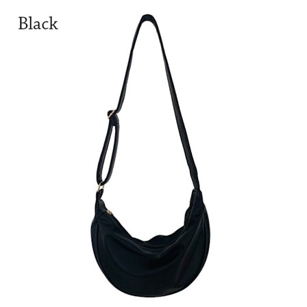 Dumpling Bag Shoulder Messenger Bag SVART black