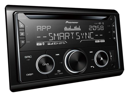 PIONEER FH-S820DAB - Vogn - CD-mottaker - enhet i instrumentbordet - Double-DIN