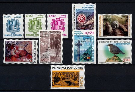 Spansk Andorra - Årgang 2005 - Postfrisk