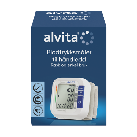 Alvita Blodtrykksmåler Håndledd, 1 stk.
