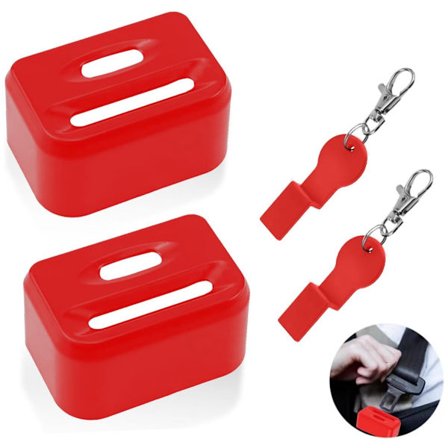 2 stk. - beskyttelsesanordninger til sikkerhedssele - sikkerhedsselespænder til bilsæde - sikkerhedsselespændeafdækning til børnesikkerhed