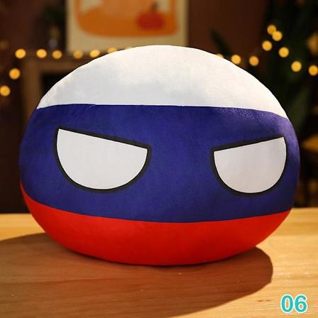 10cm Country Ball Pehmolelu Pole Ball Riippuva Countryball T ytetty Lasten Nuken DB Russia