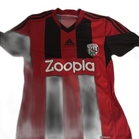 Röd och svart randig west bromwich från Adidas