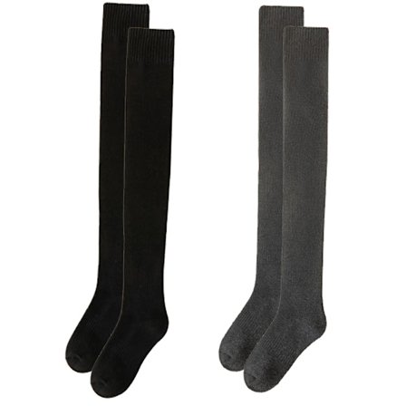 Naisten reisi korkeat sukat, erittäin pitkät, lämpimät, paksut, korkeat saappaansukat, säärystimet