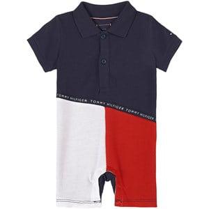 Kids - Tommy Hilfiger Branded Color-blocked Romper Twilight Navy - All in ones - 62 cm - Blue