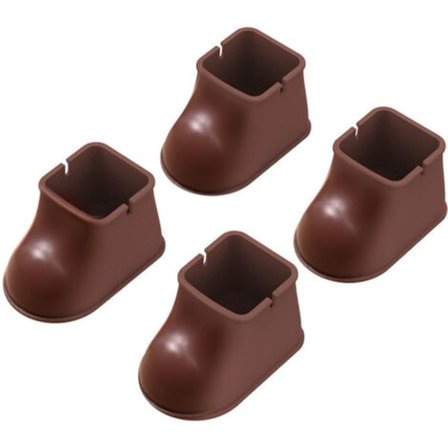 8 st Silikonbord och stolsfotsskydd halkfria slitstarka tysta stolsdynor Cafe Square