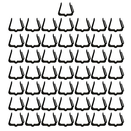 50 stk. dæk gelænder lysclips til festival julebelysningsinstallationer