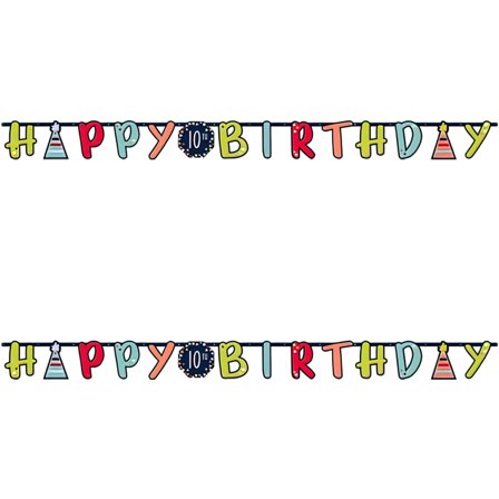 Happy Birthday Kirjainnauha Celebrate